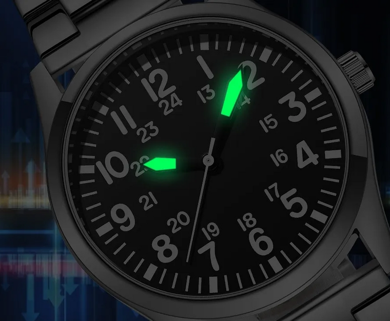 Men's Waterproof Stainless Quartz Watch Fashion Belt Wrist watch