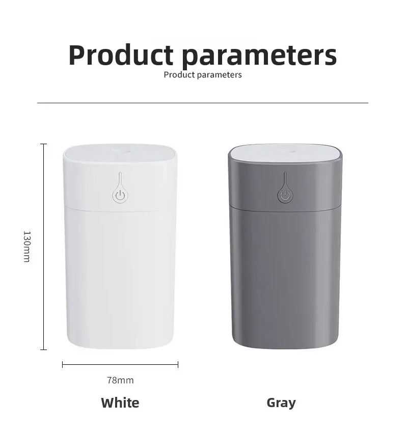 400mL Air Humidifier USB Air Diffuser Colorful Light Quiet
