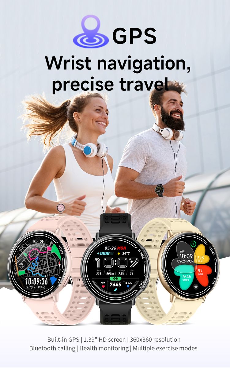 1.39'' HD Smart Watch SW27, Health Tracking & Bluetooth Calling