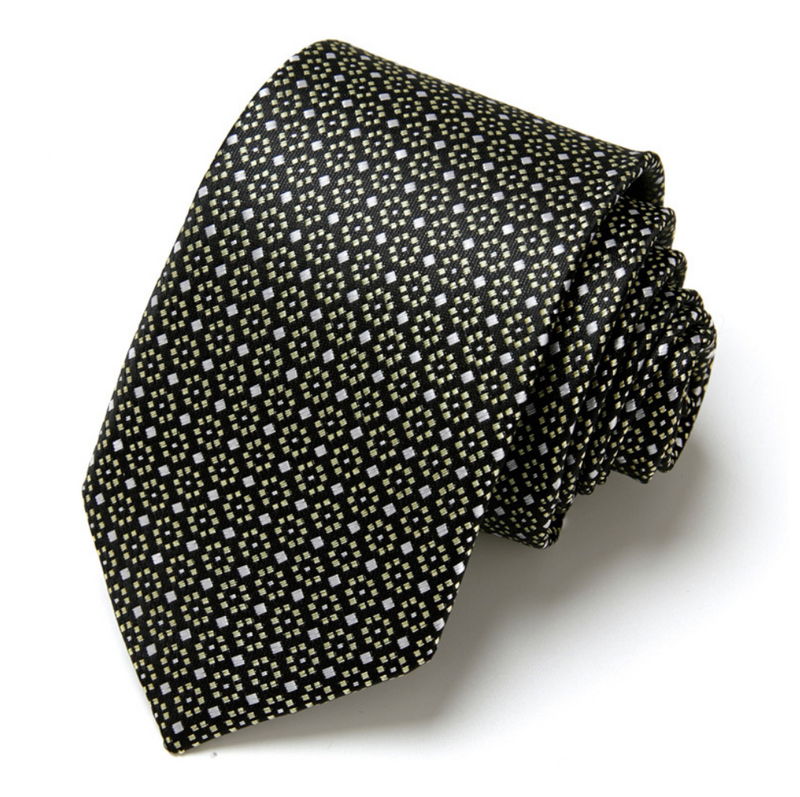 Fashion Men's Necktie Gift Box Striped Tie Handchief Cufflink Tie Clip Set