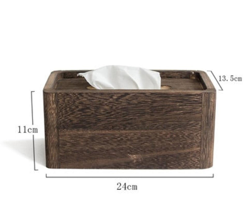 Wooden Paper Box in Roll Simple Solid Paper Box