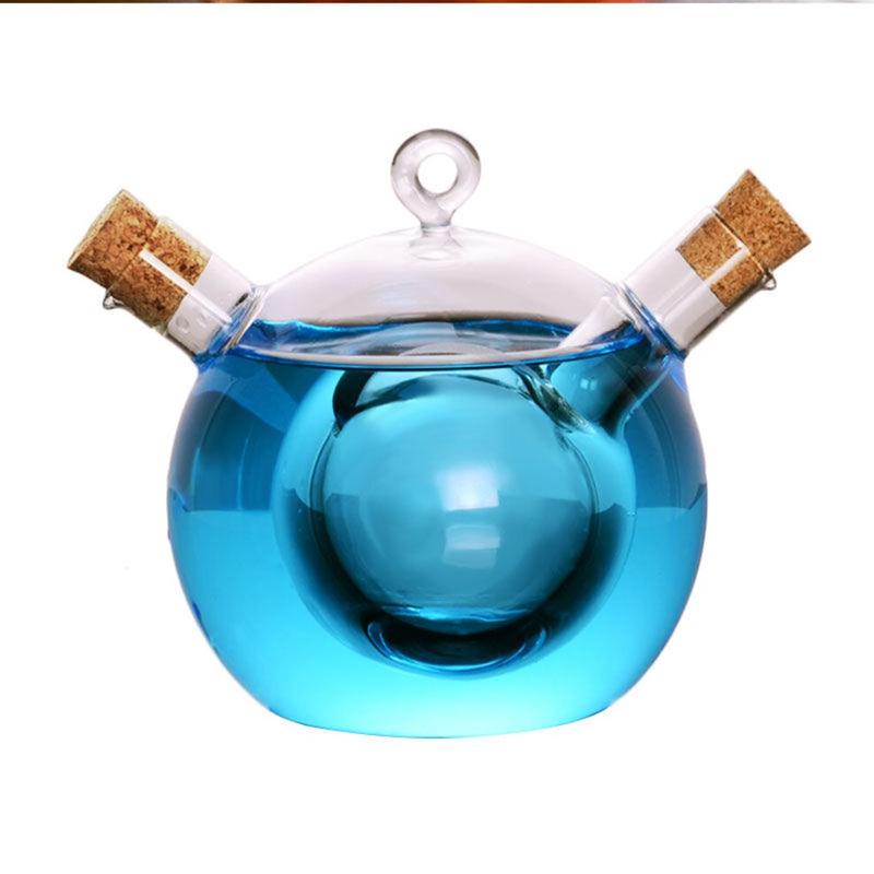 Double Tube Glass Mandarin Cocktail Couple Sharing Drinks Cup