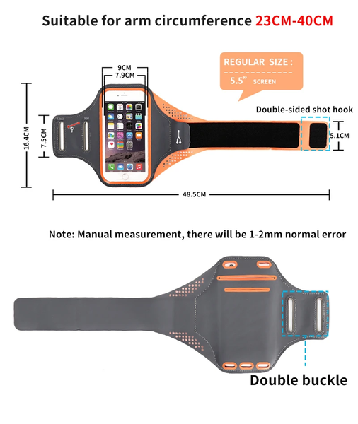 Sport Armband for Phones Multi Functional Fitness Touchscreen Running