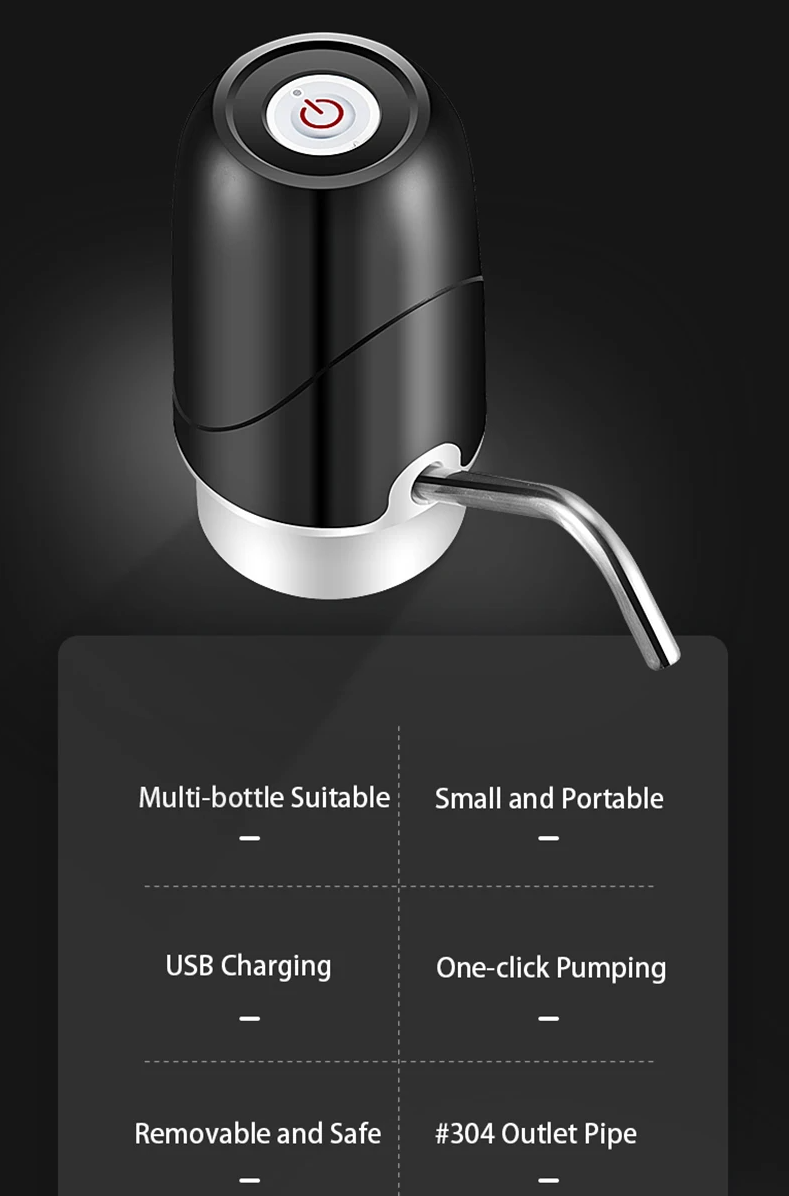 Electric Water Dispenser USB Charging Water Bottle Pump