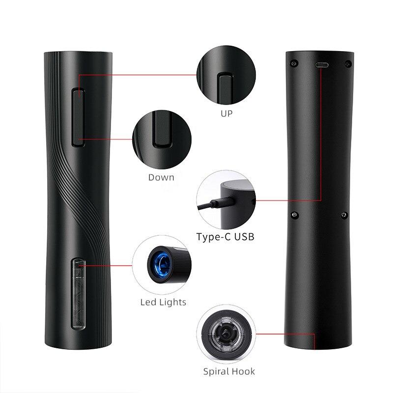 Electric Wine Opener Battery Cork Opener Creative Wine Bottle with Pap