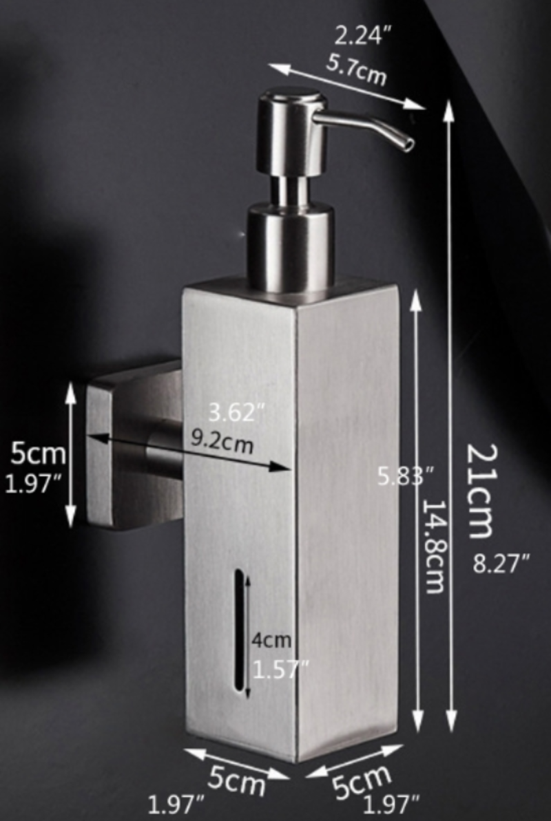 Stainless Steel Brushed Nickel Soap Dispenser