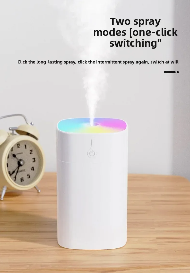 400mL Air Humidifier USB Air Diffuser Colorful Light Quiet