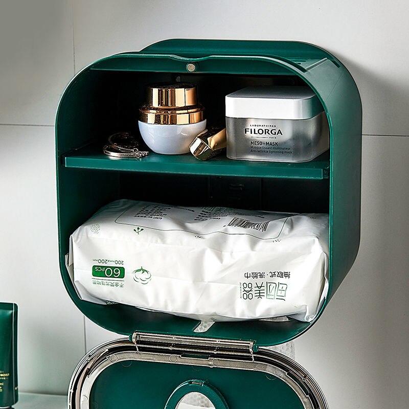 Waterproof, Non-porous Toilet Paper Box Wall-mounted
