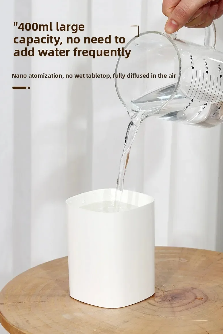 400mL Air Humidifier USB Air Diffuser Colorful Light Quiet