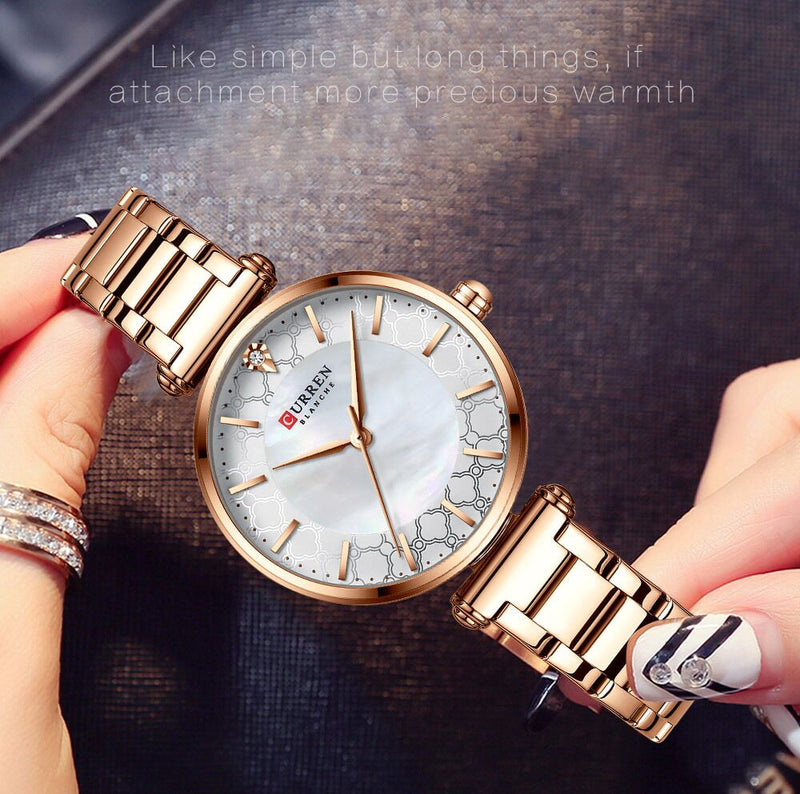 Curren Rose Gold Watch For Women