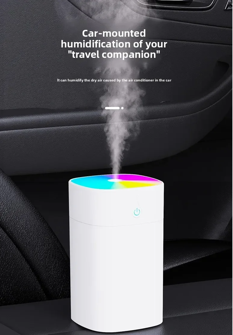 400mL Air Humidifier USB Air Diffuser Colorful Light Quiet