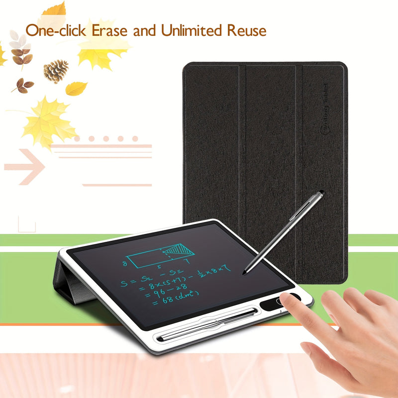 LCD Writing Tablet Notebook, Reusable Electronic Drawing Board with Protective Case, Paperless Doodle Pad for Writing, Painting, Creation & Work