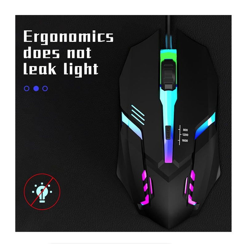 Wired Gaming Mouse Desktop Computer Laptop USB Backlit Mouse