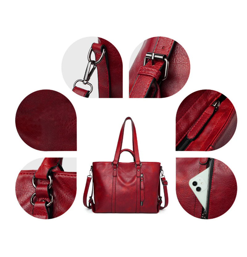 Women's Vintage Soft Leather Crossbody Handbag