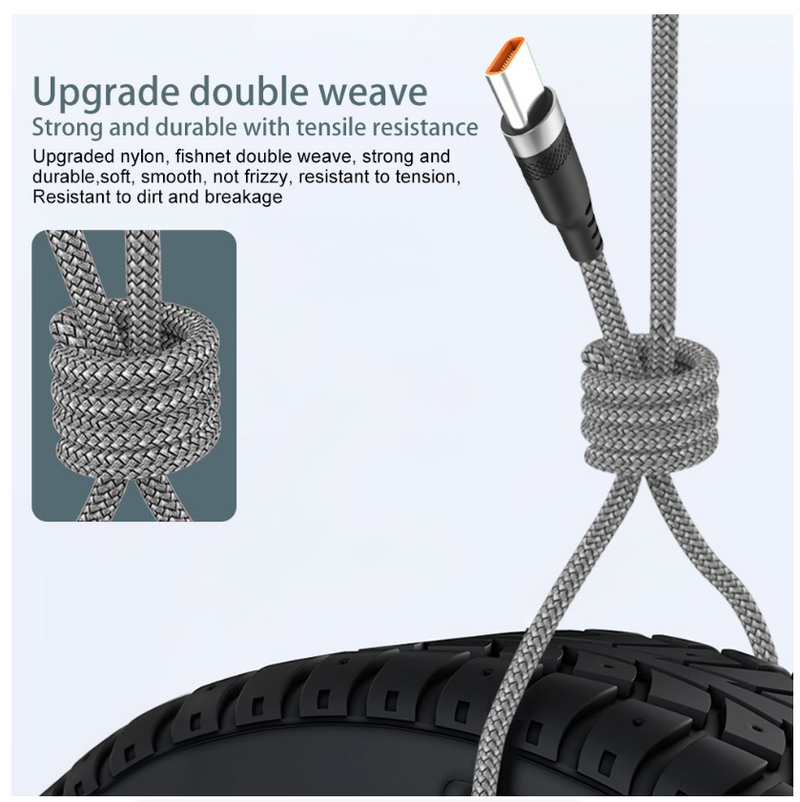 USB Type C Cable Super Fast Charge Cable Quick Charge 3M Cable
