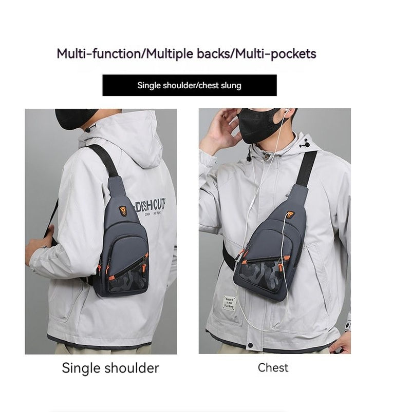 Men's Chest Bag Portable Casual Shoulder Bag Trendy UniqueCross body Bag