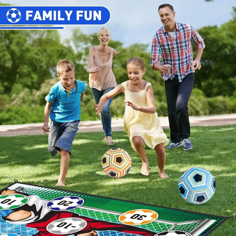 Soccer Ball Game Set for Kids Indoor Outdoor Backyard Toss Soccer Goal Game