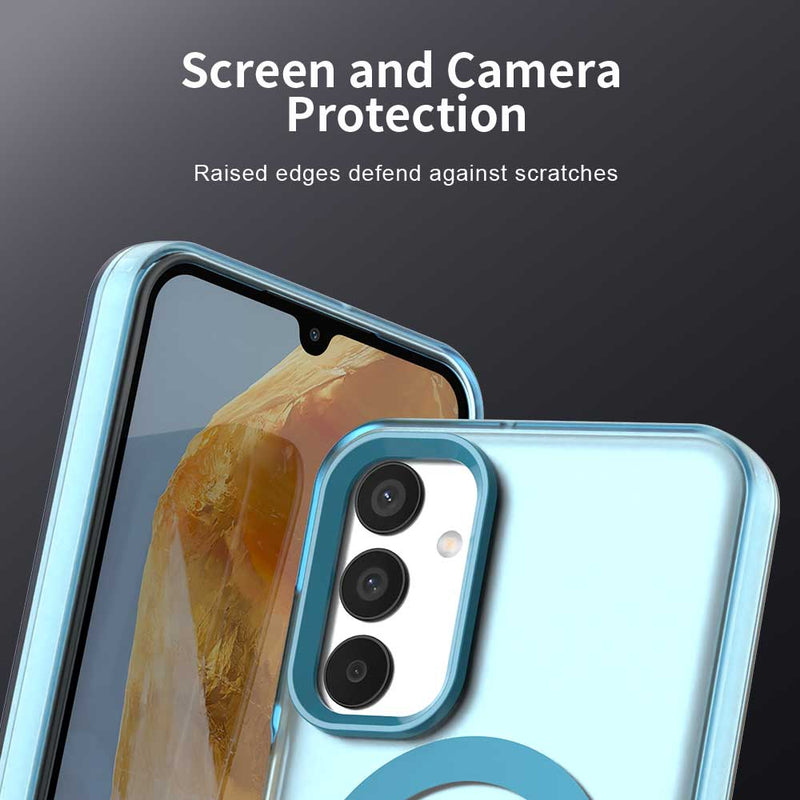 Phone Case for Samsung Galaxy M55S 5G, Compatible with Magsafe,Shockproof Magnetic Case Cover