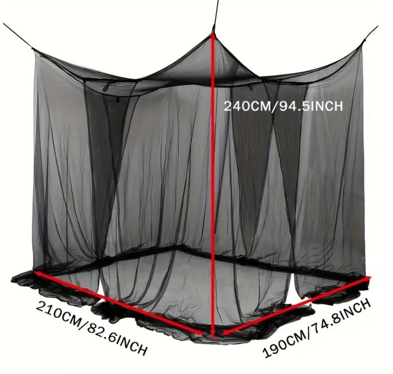 Mosquito Net Floor To Ceiling Bed Curtain Double Opening Mosquito Proof