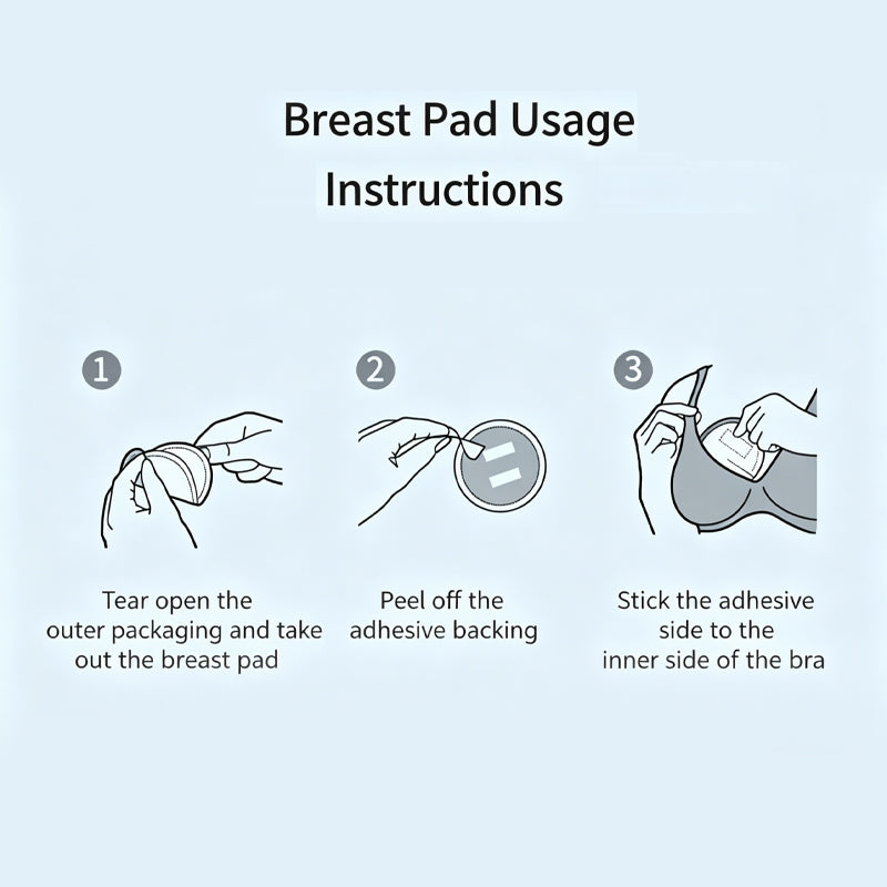 100Piece Disposable Breast Pads, Ultra-Thin Breathable Nursing Pads for Lactation