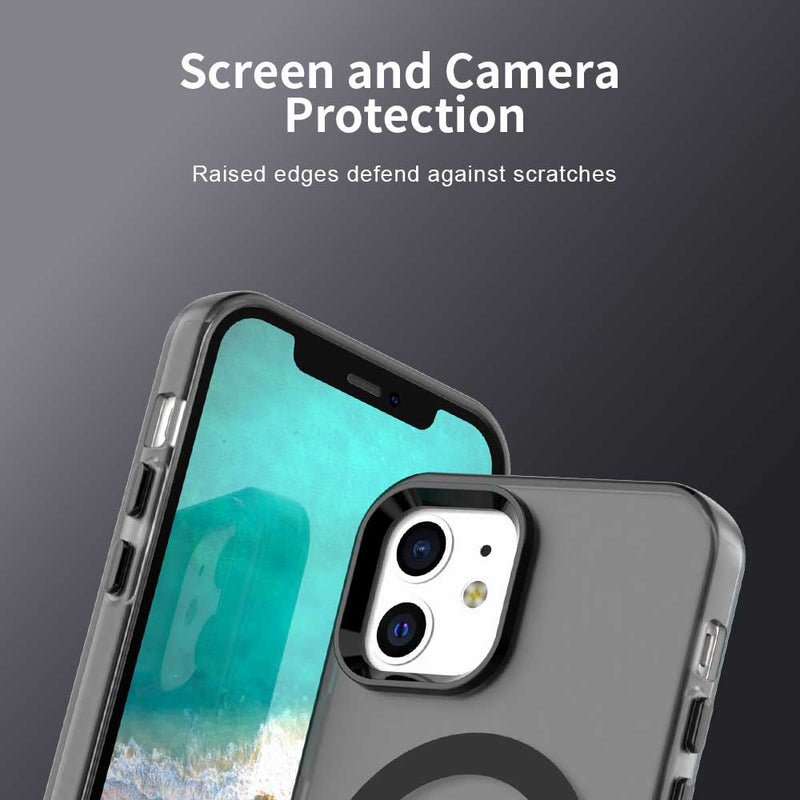 Phone Case for iPhone 12, Compatible with Magsafe, Shockproof Magnetic Case Cover