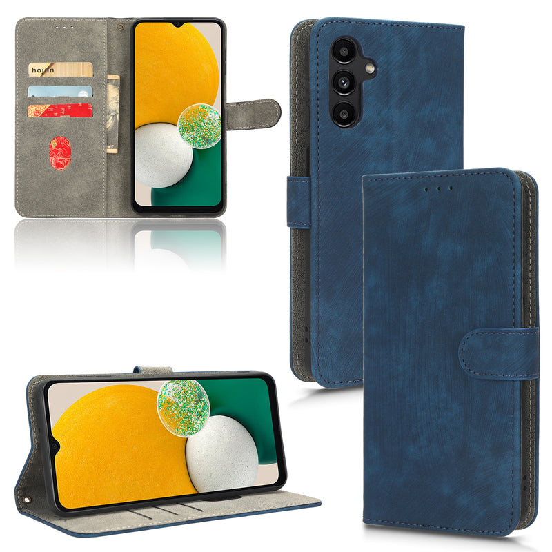 Flip Cover for Samsung Galaxy A13 5G PU Leather Phone Case [RFID Blocking] With Hand Strap