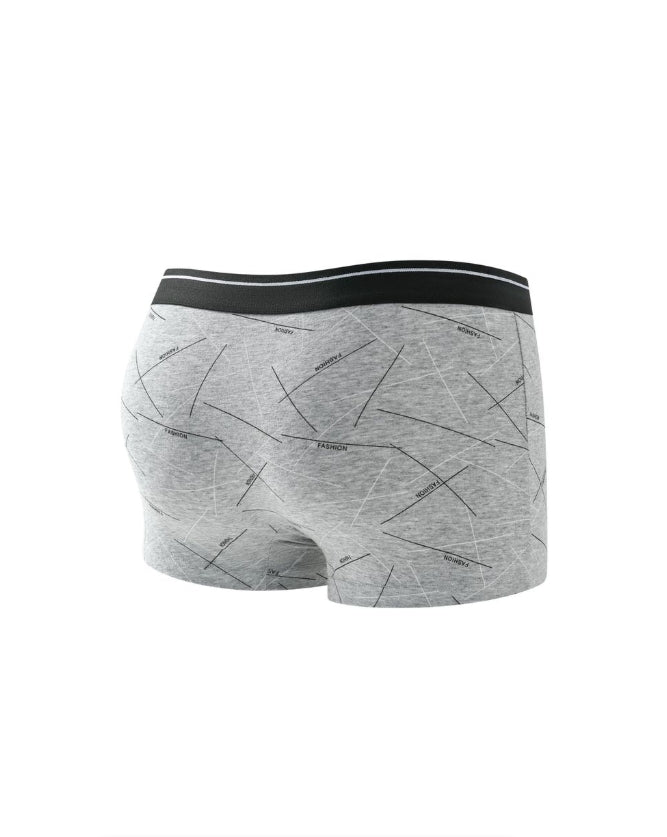 IPSTYLE Men's Underwear Printed Boxer Briefs Loose Comfortable