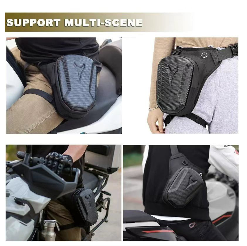 Motorcycle Leg Tank Bag Waterproof Waist Pack Crossbody Rider Biker Drop