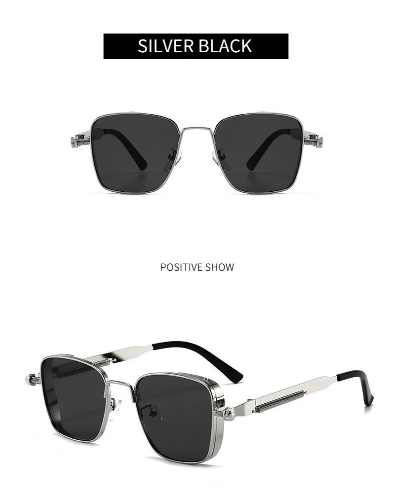 Metal Punk Polarized Sunglasses – Trendy Fashion with UV400 Protection for Men & Women