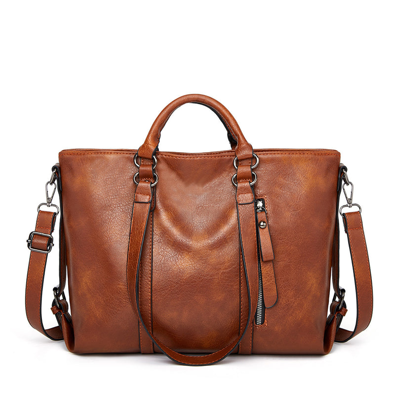 Women's Vintage Soft Leather Crossbody Handbag
