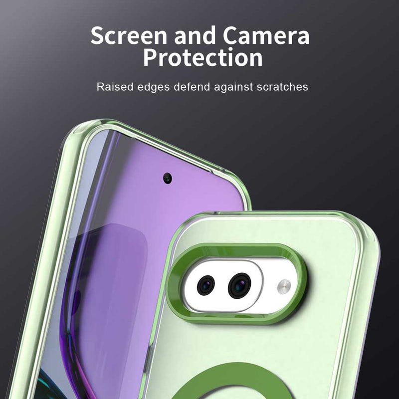 Phone Case for Google Pixel 9A, Compatible with Magsafe,Shockproof Magnetic Case Cover