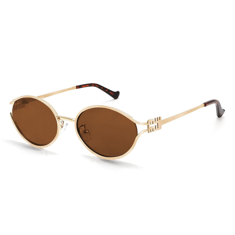 Trendy Small Round Sunglasses – Retro Oval Frame for Men & Women, 100% UV Protection & Anti-Glare