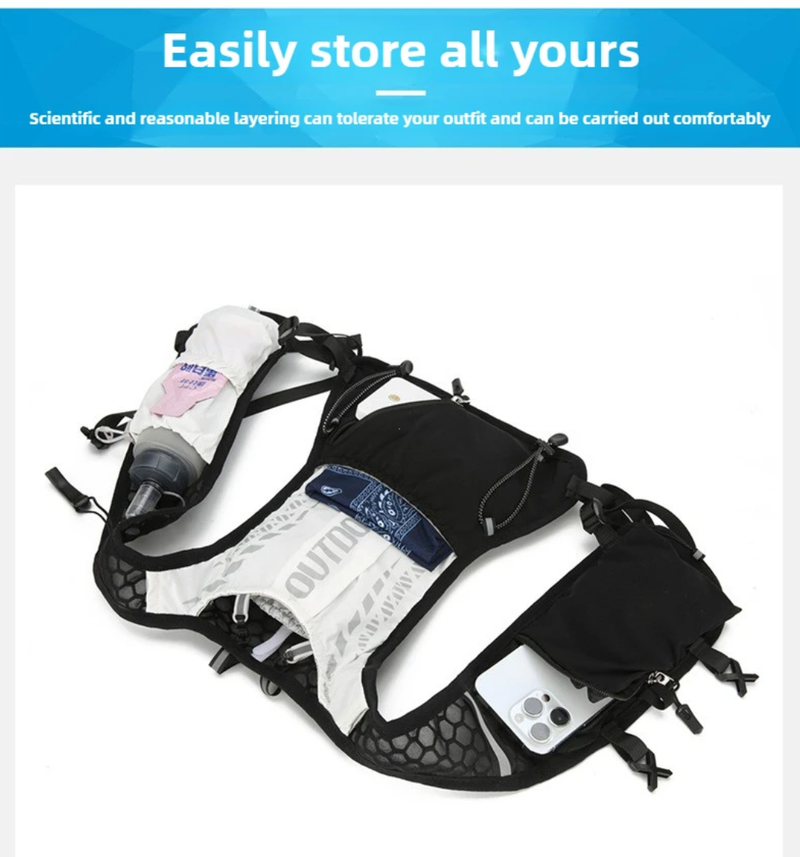 Running Hydration Vest Cycling Backpack for Outdoor Sports Climbing Hiking