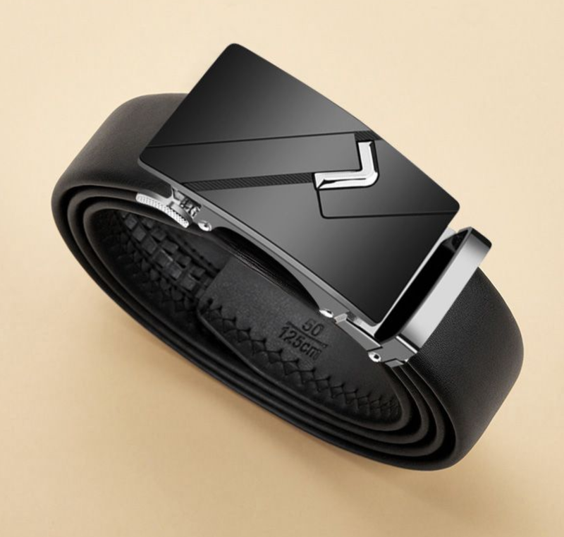 Men's Genuine Leather Belt Minimalist Business Style Automatic/Pin Buckle