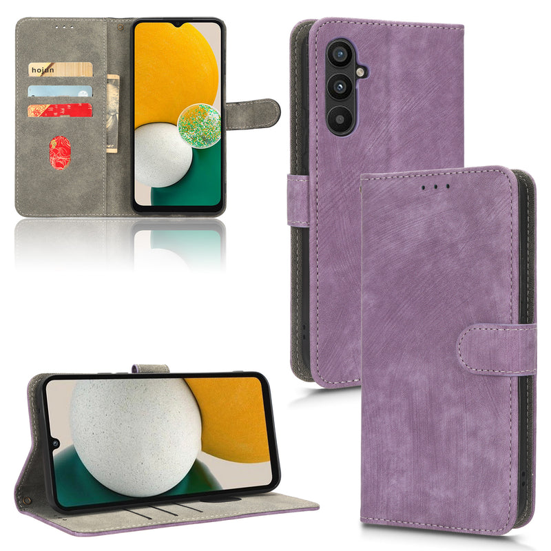 Flip Cover for Samsung Galaxy A24 4G PU Leather Phone Case [RFID Blocking] With Hand Strap