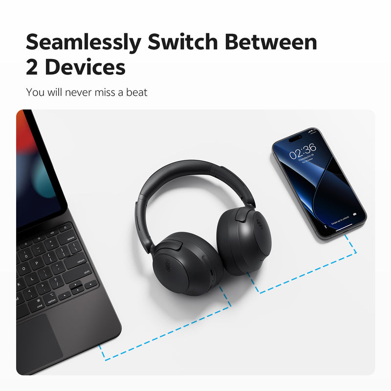 QCY H3S Wireless Over-Ear Bluetooth Headphones