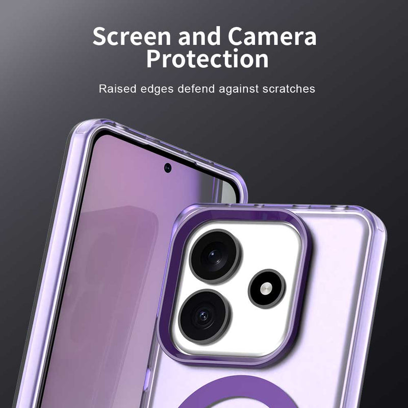 Phone Case for Xiaomi Redmi Note 14 5G, Compatible with Magsafe, Shockproof Magnetic Case Cover