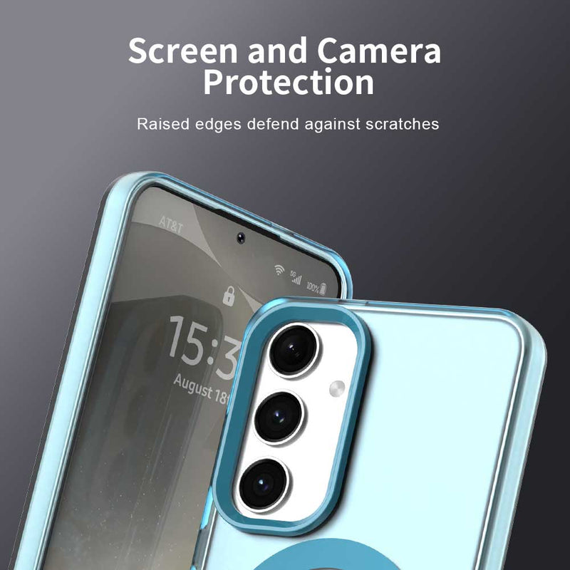 Phone Case for Samsung Galaxy S25 Plus, Compatible with Magsafe, Shockproof Magnetic Case Cover