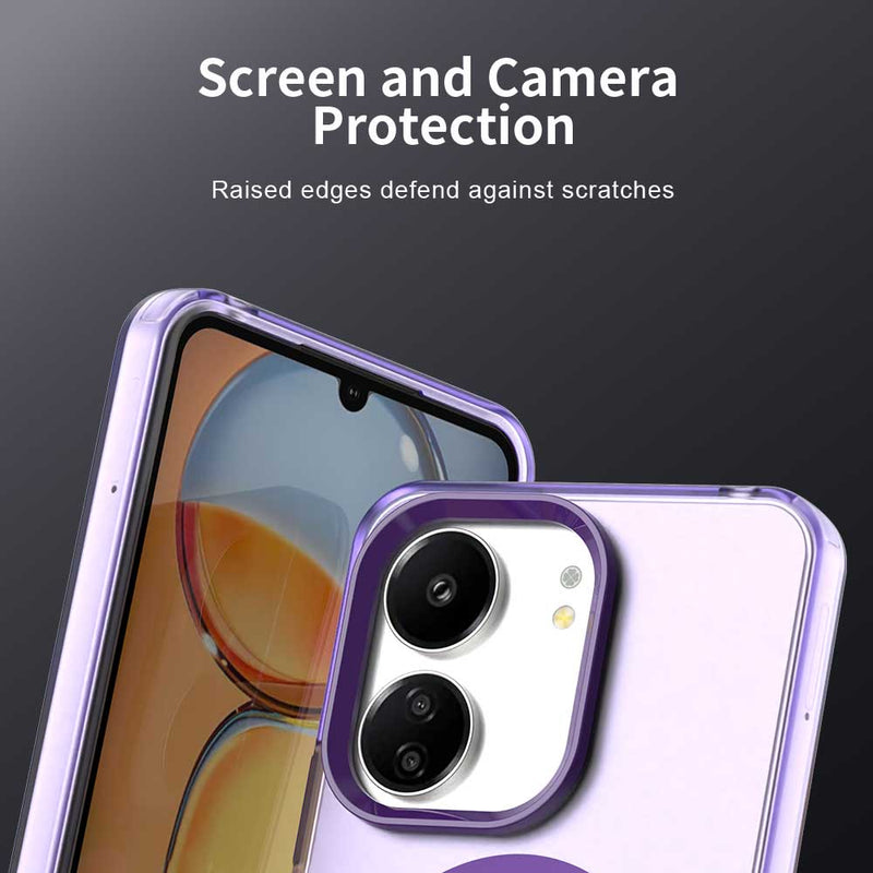 Phone Case for Xiaomi Redmi 13R 5G, Compatible with Magsafe, Shockproof Magnetic Case Cover