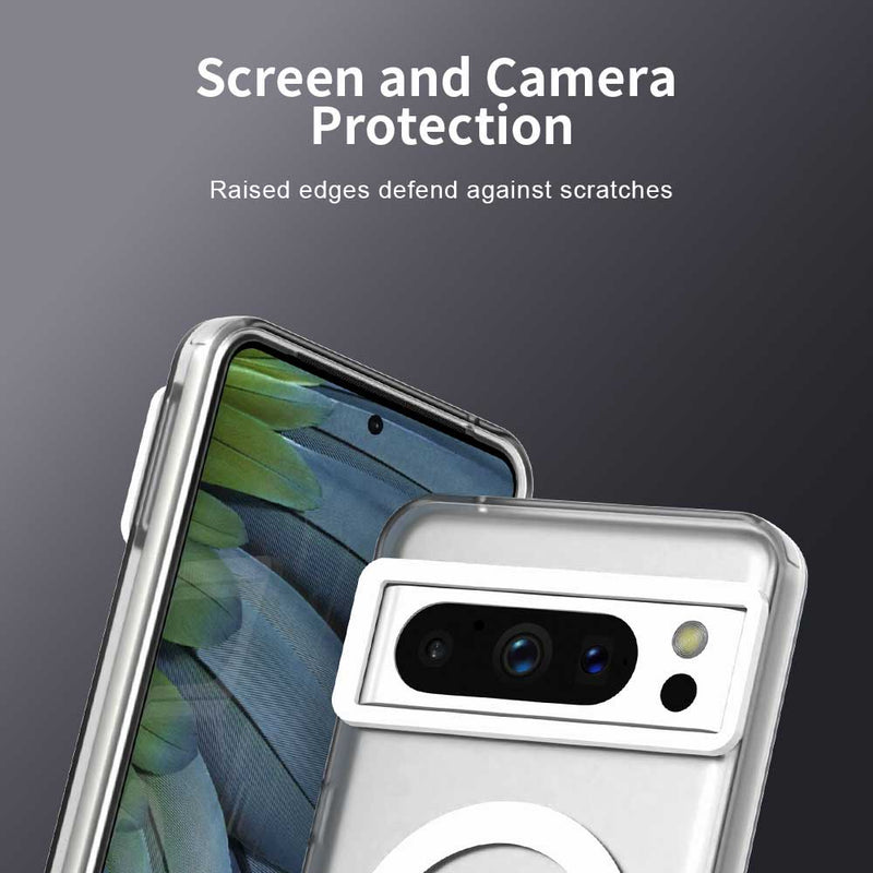 Phone Case for Google Pixel 8 Pro, Compatible with Magsafe, Shockproof Magnetic Case Cover