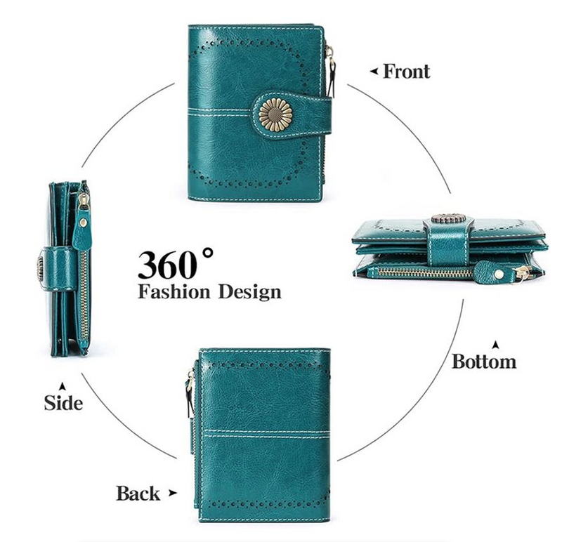 Fashion RFID Wallet Woman Clutch Credit Card Holder