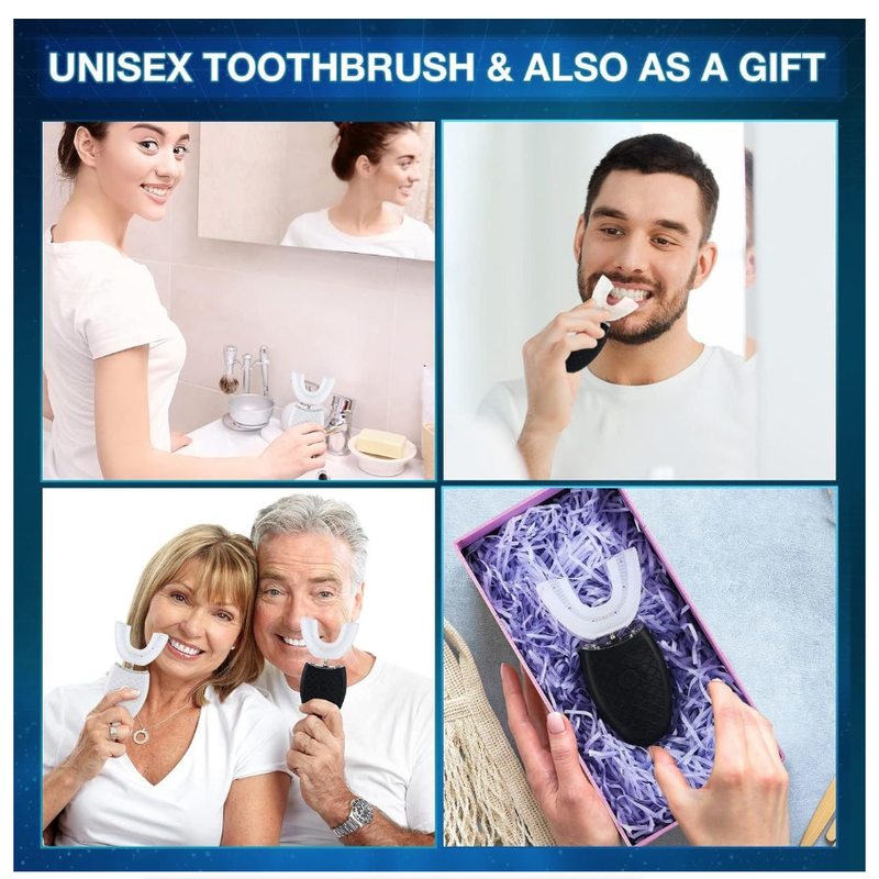 Ultrasonic Electric Toothbrush Adults U Shaped Automatic Toothbrush