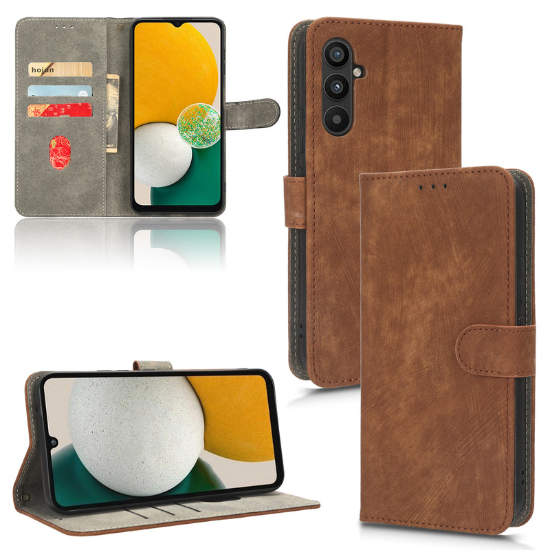 Flip Cover for Samsung Galaxy M54 PU Leather Phone Case [RFID Blocking] With Hand Strap