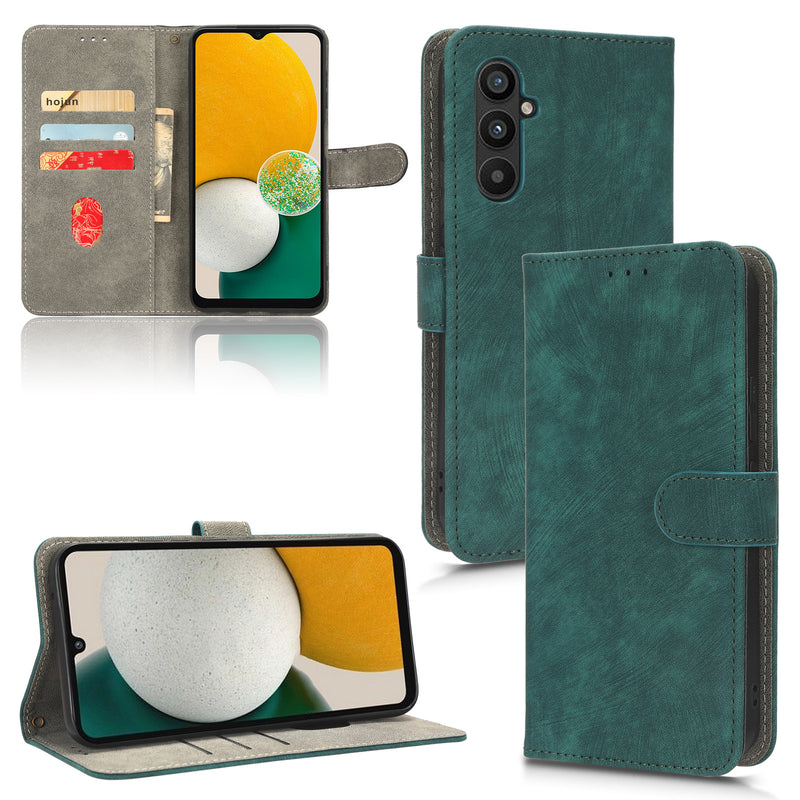 Flip Cover for Samsung Galaxy A34 PU Leather Phone Case [RFID Blocking] With Hand Strap