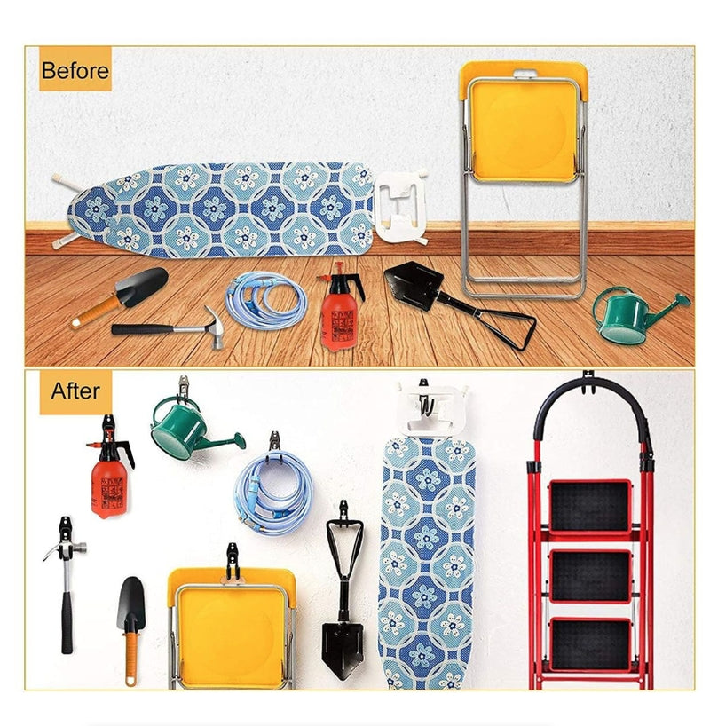 Garage Storage Utility Hooks Garage Garden Tool Organizer Hanging WallMount - 4Pack