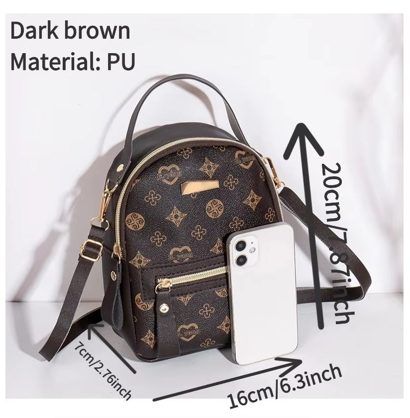 Woman Fashion Mini Backpack - Handbag