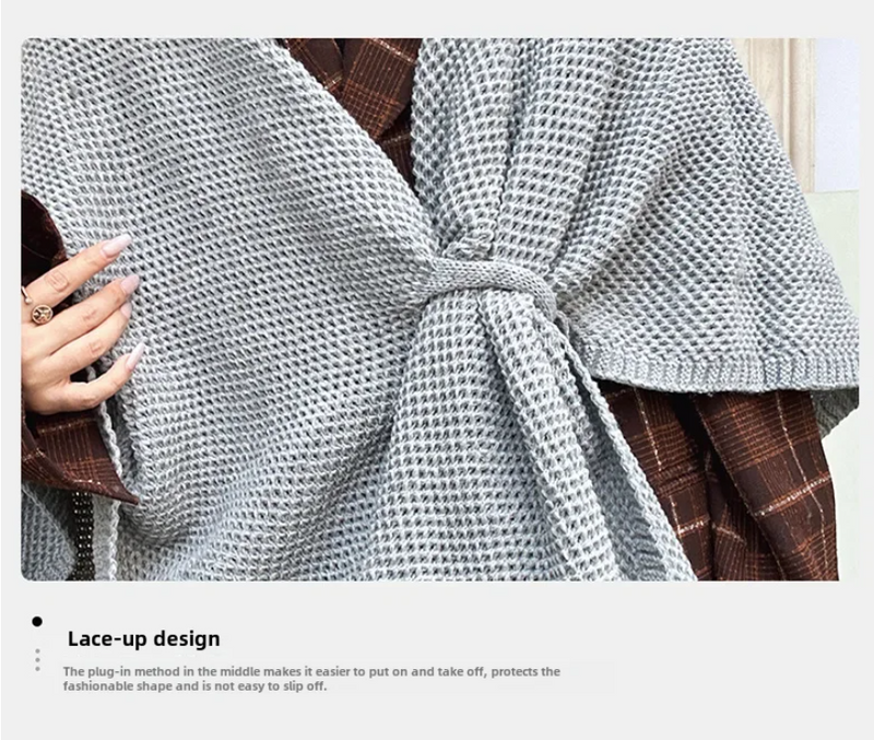 Vintage Cloak Sweater Autumn Winter New Comfortable Casual Loose Knitwear Cloak Outerwear
