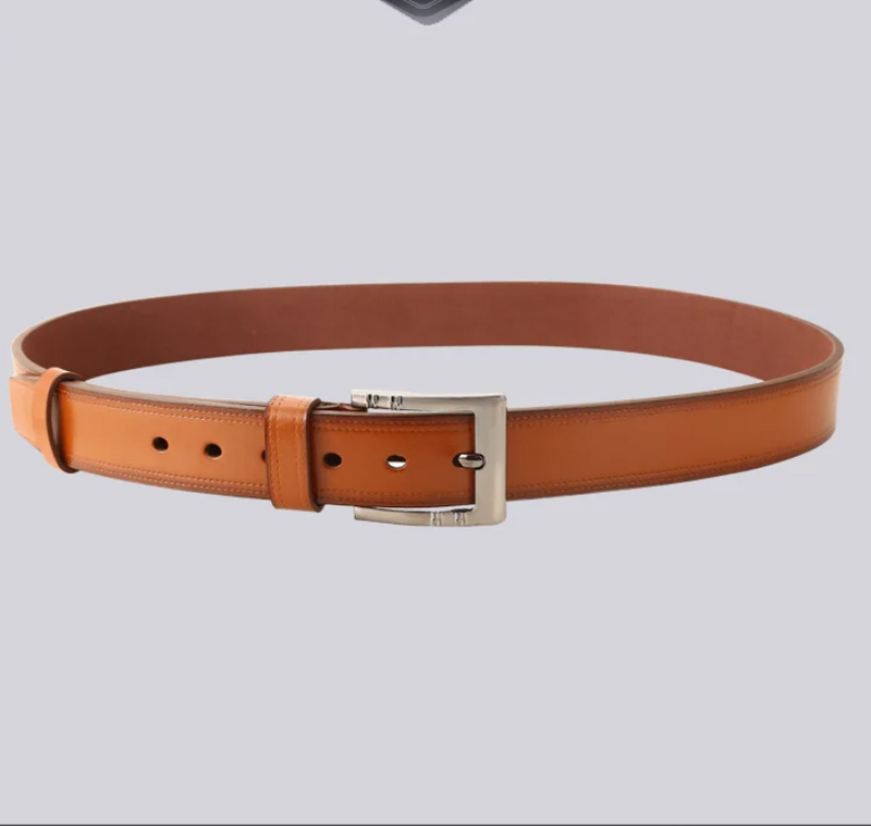 Men Quality Leather Belt Luxury Designer Alloy Pin Buckle Belts
