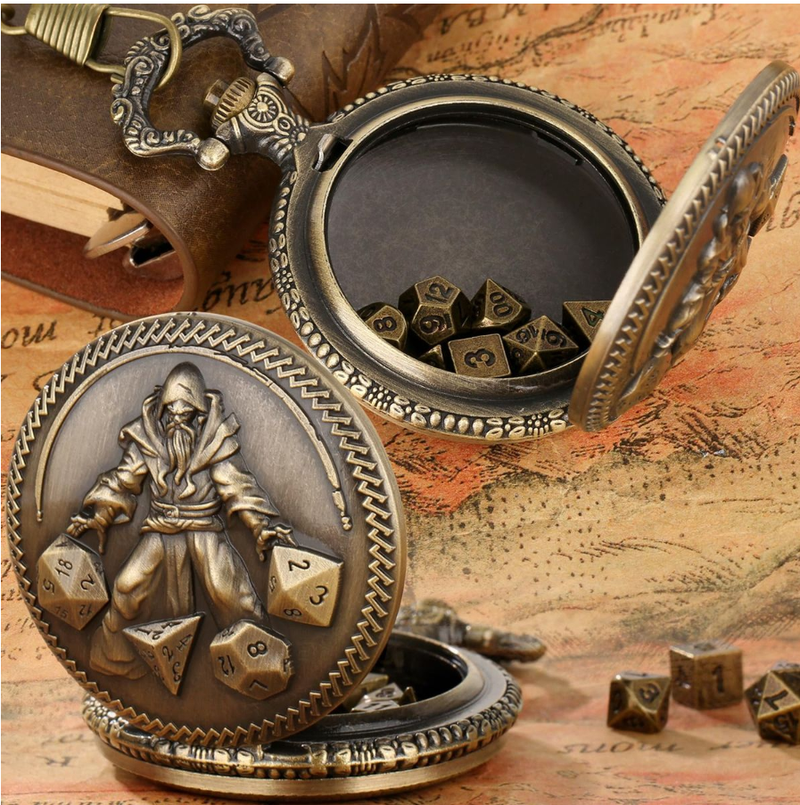 IPSTYLE Mini Metal DND Dice Set Board Games D&D Accessory