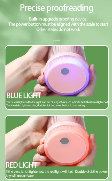 Electric Juicer Cup 6 Blades Blender Milkshake Machine USB Portable Fruit Milk Mixing Tool Mini Fresh Juice Blender
